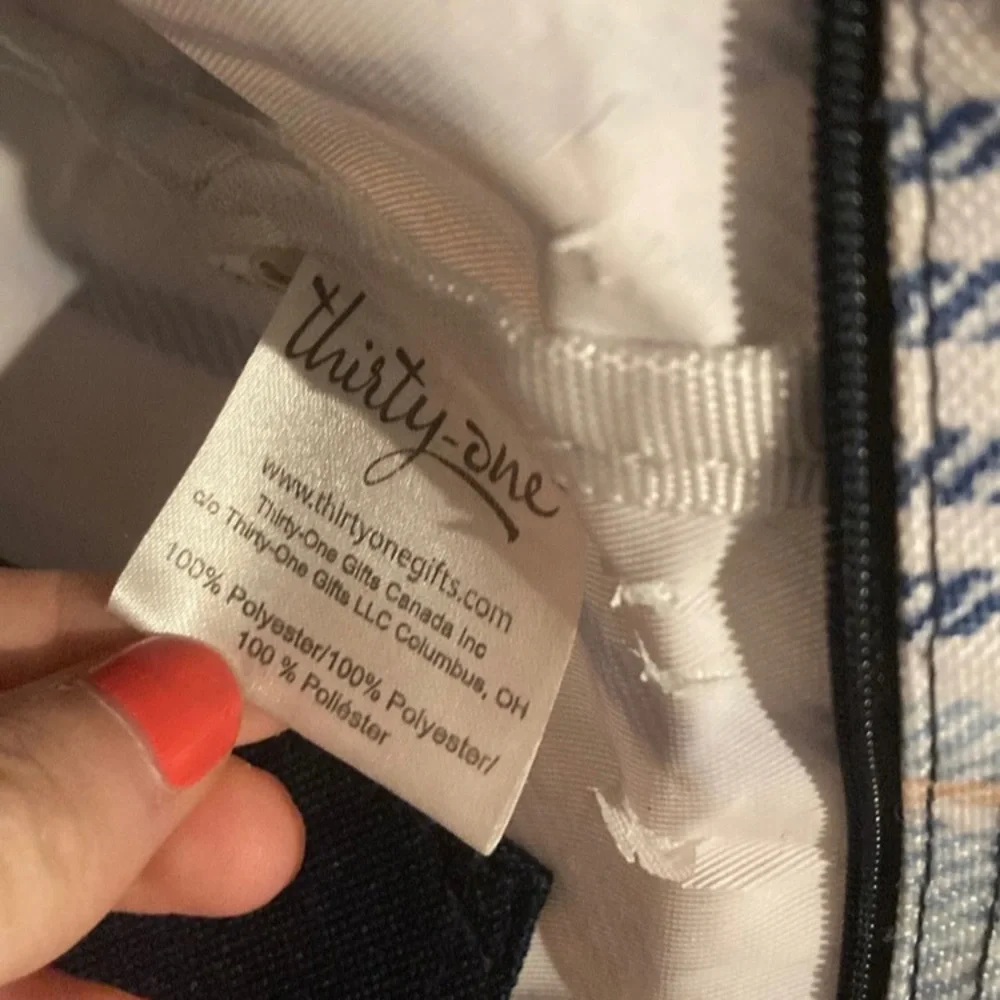 Thirty-one Brand Striped Diaper Bag